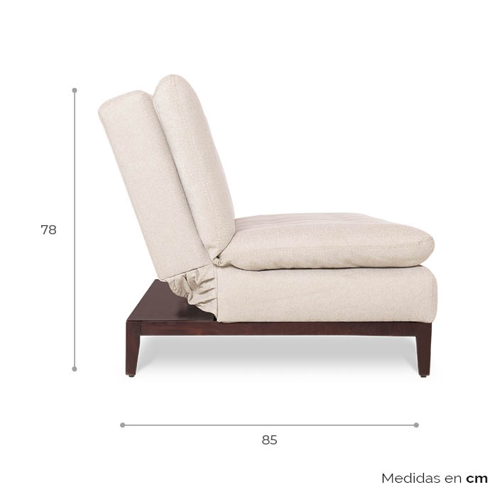 Futon Tela Beige Edak | Sofá Cama y Futones | salas